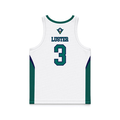 UNC Wilmington - NCAA Men's Basketball : Cj Luster - White Basketball Jersey-1