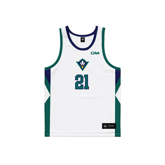 UNC Wilmington - NCAA Women's Basketball : Kylah Silver - White Basketball Jersey-0