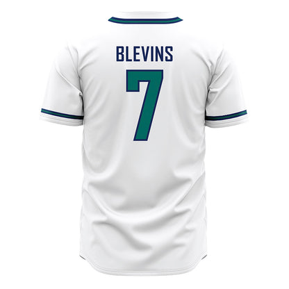 UNC Wilmington - NCAA Baseball : Cole Blevins - White Jersey-1