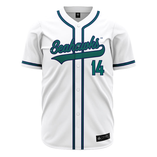 UNC Wilmington - NCAA Baseball : Kolby Jarman - White Jersey-0