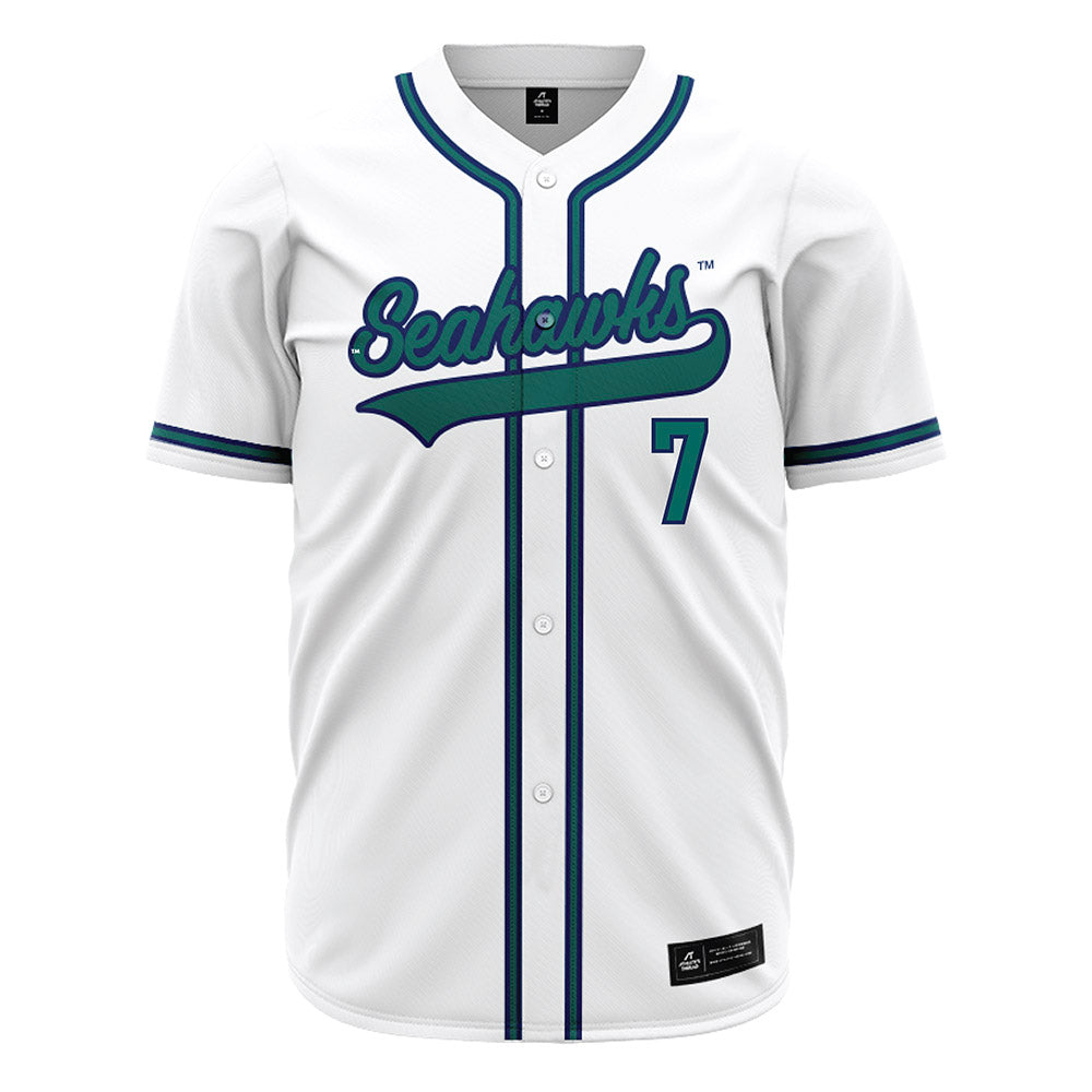 UNC Wilmington - NCAA Baseball : Cole Blevins - White Jersey-0
