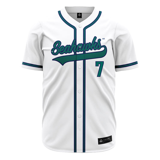 UNC Wilmington - NCAA Baseball : Cole Blevins - White Jersey-0