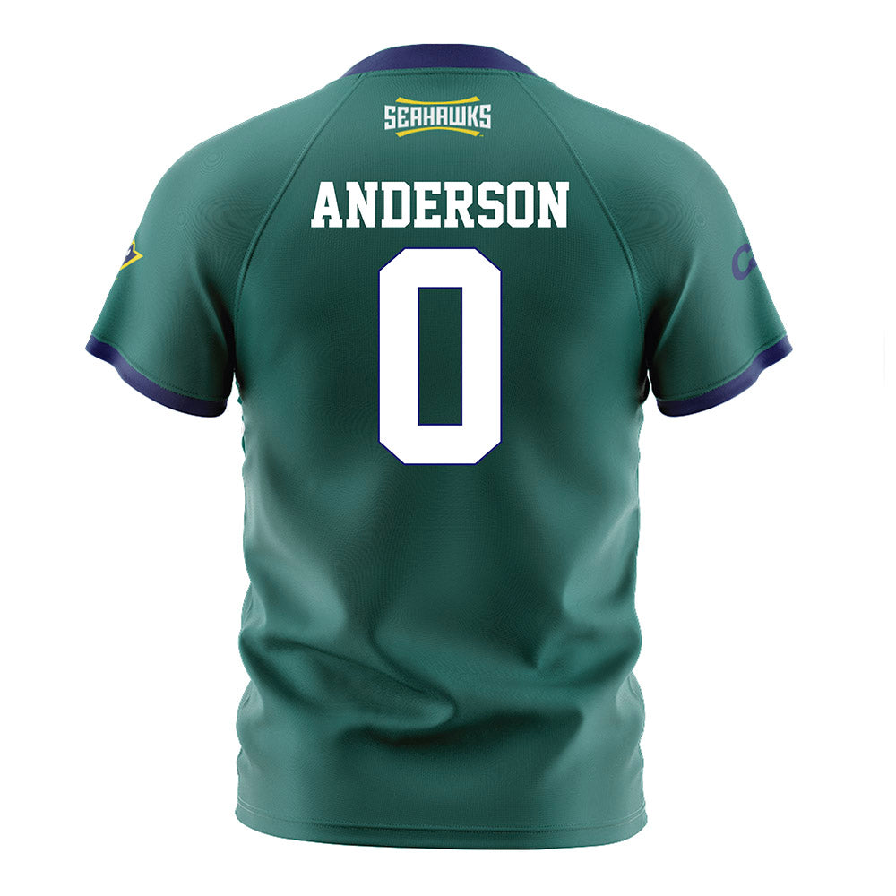 UNC Wilmington - NCAA Women's Soccer : Zoe Anderson - Teal Soccer Jersey-1