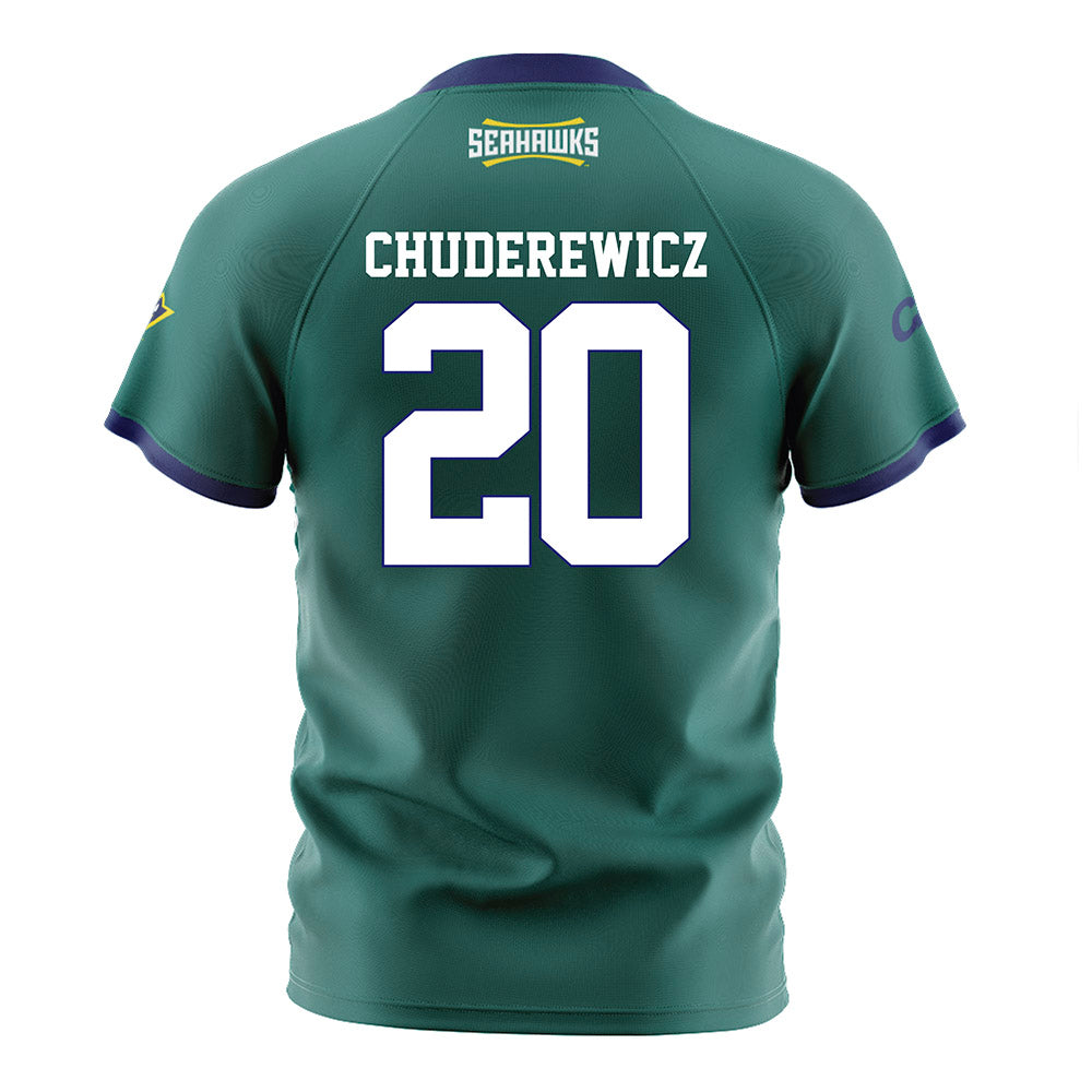 UNC Wilmington - NCAA Women's Soccer : Ava Chuderewicz - Teal Soccer Jersey-1