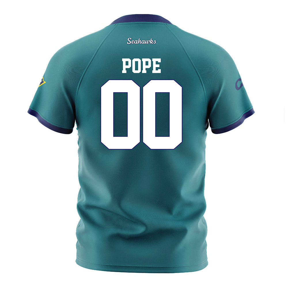 UNC Wilmington - NCAA Women's Soccer : Kitty Pope - Teal Soccer Jersey-1