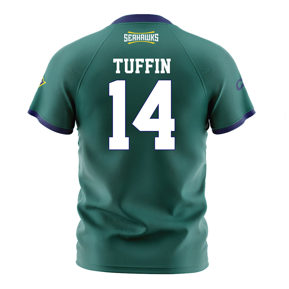 UNC Wilmington - NCAA Women's Soccer : Jada Tuffin - Teal Soccer Jersey-1