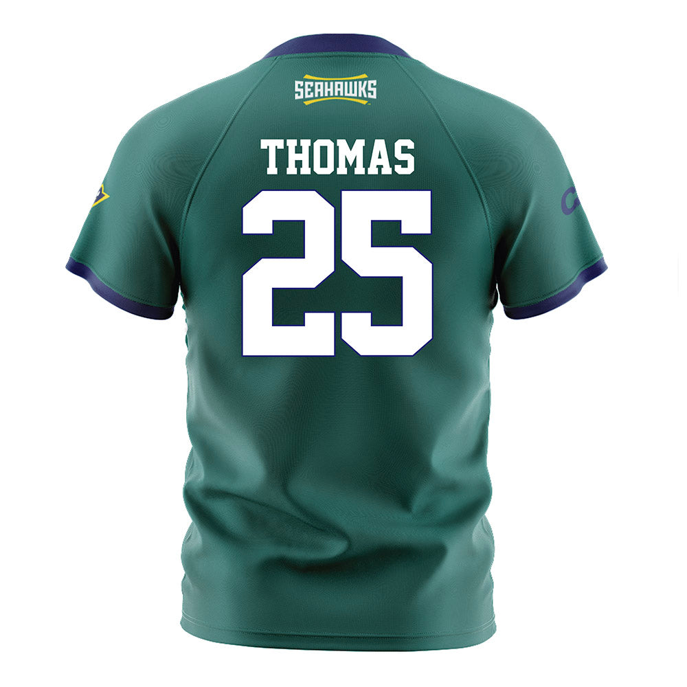 UNC Wilmington - NCAA Women's Soccer : Tilly Thomas - Teal Soccer Jersey-1