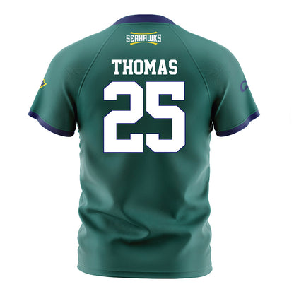 UNC Wilmington - NCAA Women's Soccer : Tilly Thomas - Teal Soccer Jersey-1