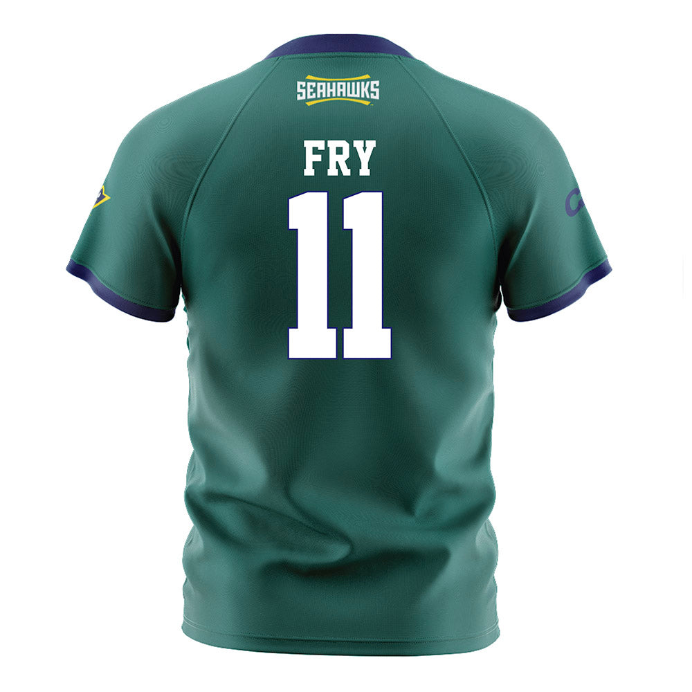 UNC Wilmington - NCAA Women's Soccer : Rachel Fry - Teal Soccer Jersey-1