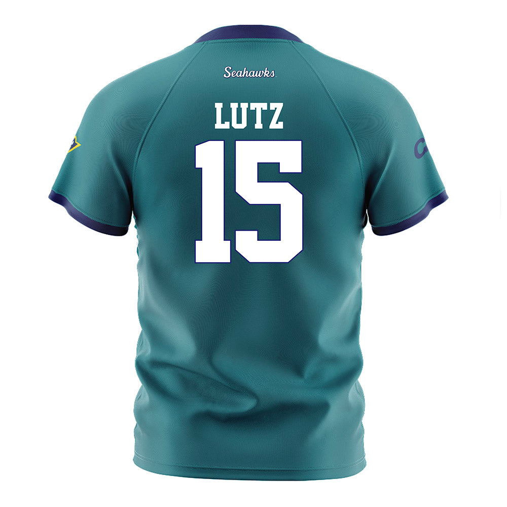 UNC Wilmington - NCAA Women's Soccer : Macy Lutz - Teal Soccer Jersey-1