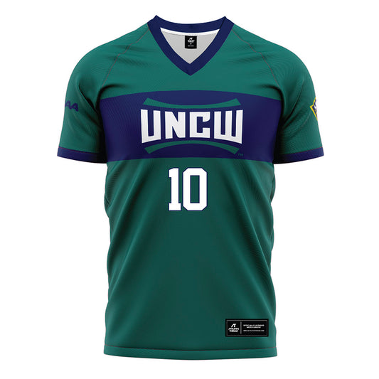 UNC Wilmington - NCAA Women's Soccer : Allie Planeaux - Teal Soccer Jersey-0