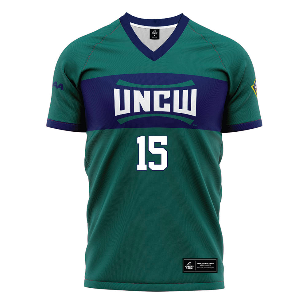 UNC Wilmington - NCAA Women's Soccer : Macy Lutz - Teal Soccer Jersey-0