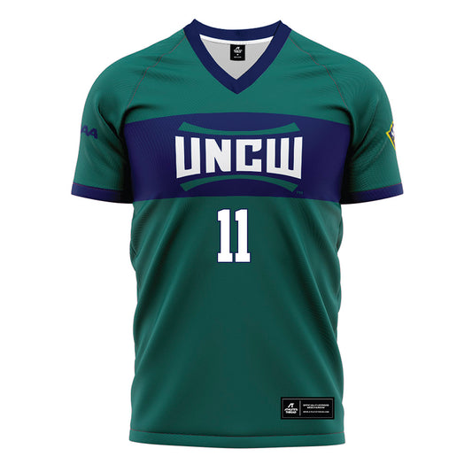 UNC Wilmington - NCAA Women's Soccer : Rachel Fry - Teal Soccer Jersey-0