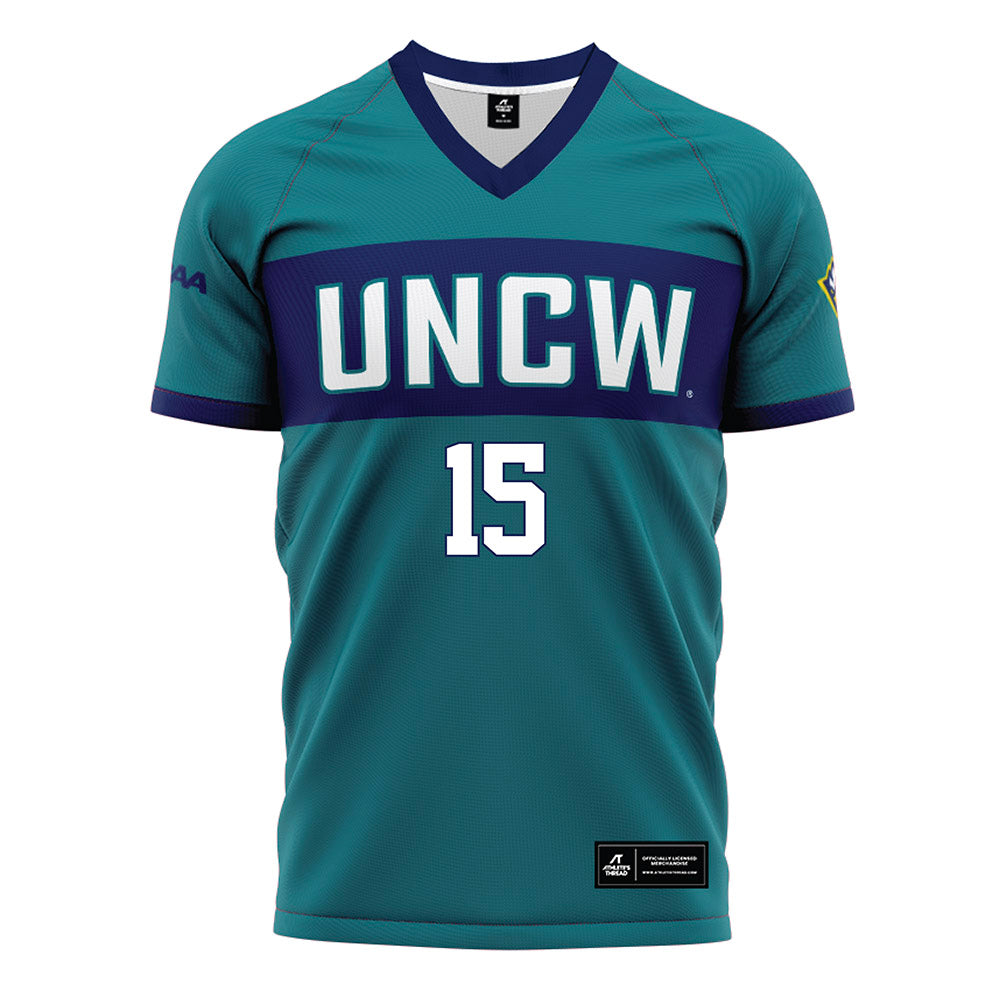 UNC Wilmington - NCAA Women's Soccer : Macy Lutz - Teal Soccer Jersey-0