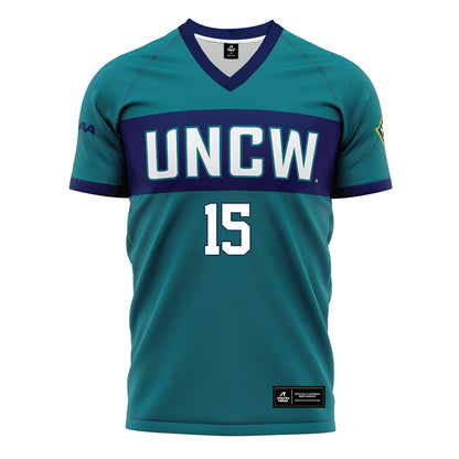 UNC Wilmington - NCAA Women's Soccer : Macy Lutz - Teal Soccer Jersey-0