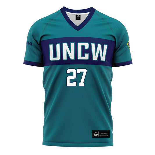 UNC Wilmington - NCAA Women's Soccer : Emily Marlovits - Teal Soccer Jersey-0