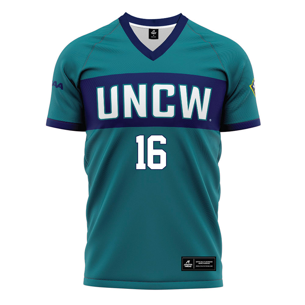 UNC Wilmington - NCAA Women's Soccer : Holly Murphy - Teal Soccer Jersey-0