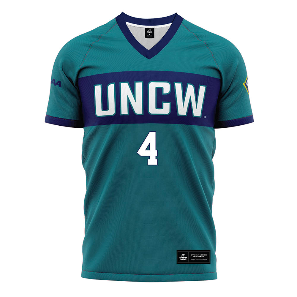 UNC Wilmington - NCAA Women's Soccer : Grace Maynard - Teal Soccer Jersey-0
