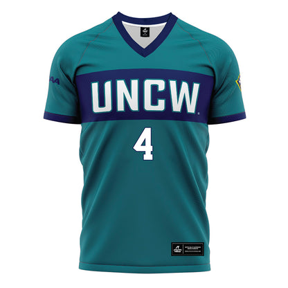 UNC Wilmington - NCAA Women's Soccer : Grace Maynard - Teal Soccer Jersey-0