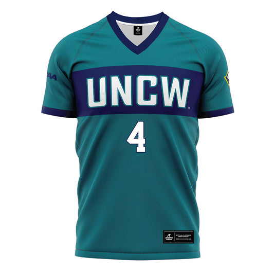 UNC Wilmington - NCAA Women's Soccer : Grace Maynard - Teal Soccer Jersey-0