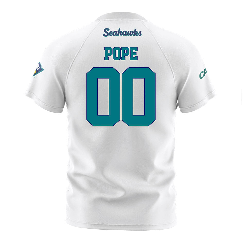 UNC Wilmington - NCAA Women's Soccer : Kitty Pope - White Soccer Jersey-1
