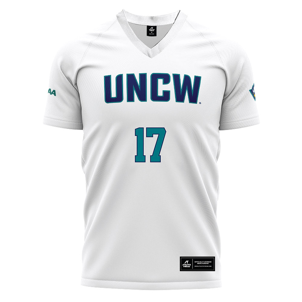 UNC Wilmington - NCAA Women's Soccer : Elise Larimer - White Soccer Jersey-0