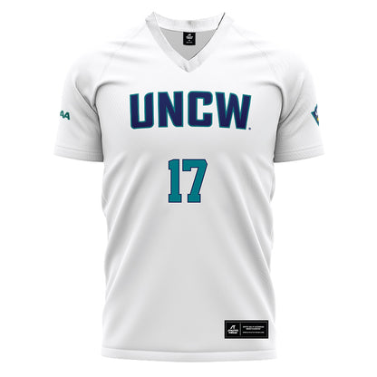 UNC Wilmington - NCAA Women's Soccer : Elise Larimer - White Soccer Jersey-0