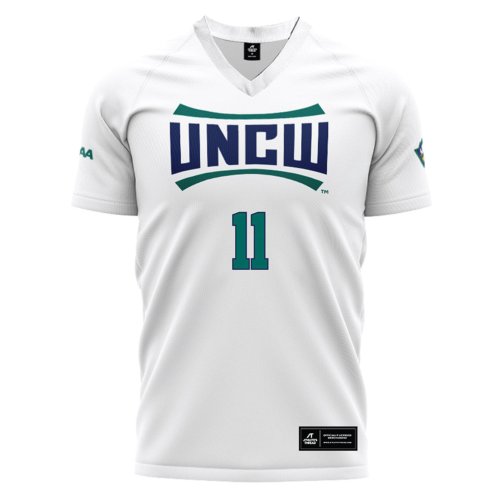 UNC Wilmington - NCAA Women's Soccer : Rachel Fry - White Soccer Jersey-0
