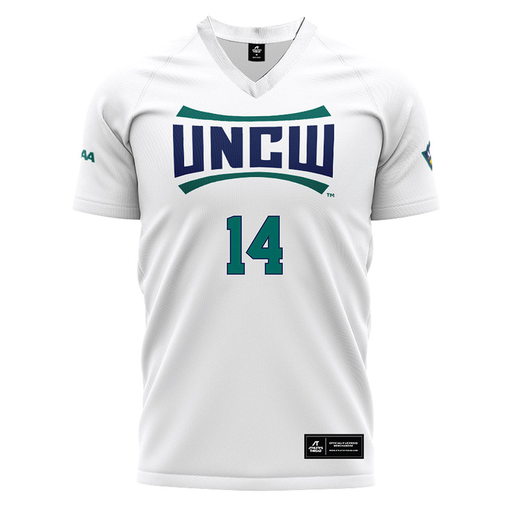 UNC Wilmington - NCAA Women's Soccer : Jada Tuffin - White Soccer Jersey-0