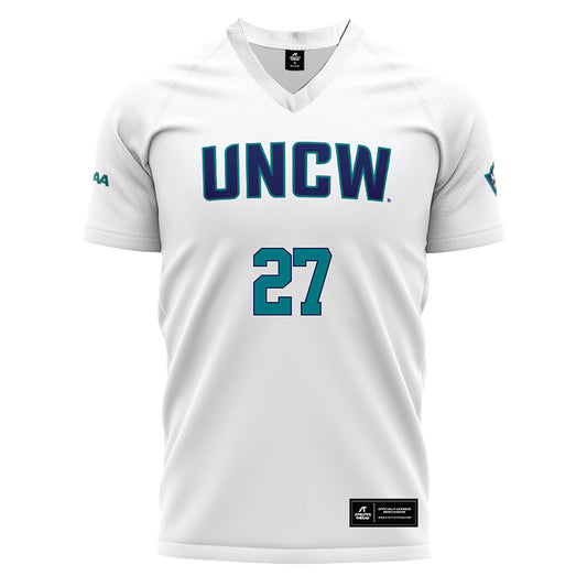 UNC Wilmington - NCAA Women's Soccer : Emily Marlovits - White Soccer Jersey-0