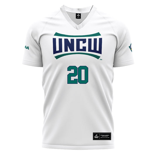 UNC Wilmington - NCAA Women's Soccer : Ava Chuderewicz - White Soccer Jersey-0