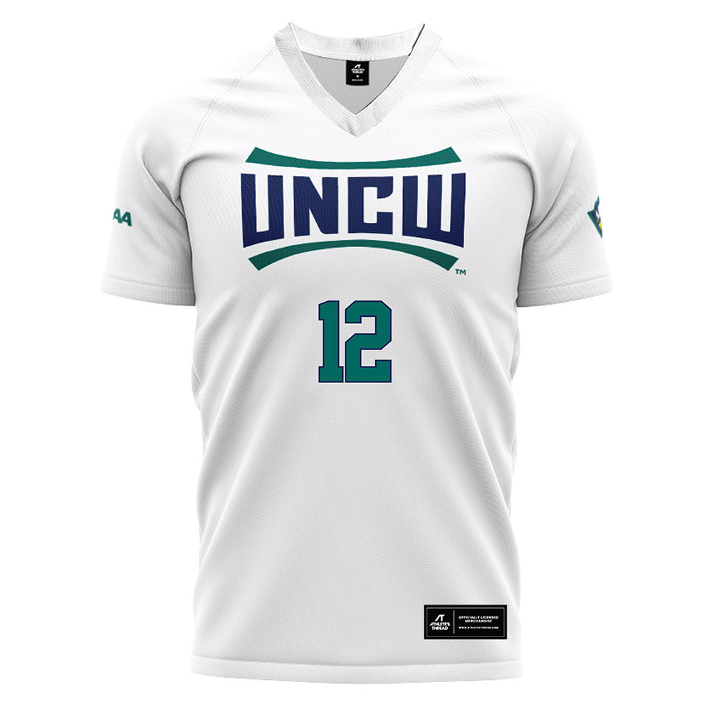 UNC Wilmington - NCAA Women's Soccer : Lindsay Lenhard - White Soccer Jersey-0