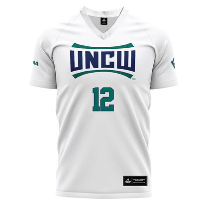UNC Wilmington - NCAA Women's Soccer : Lindsay Lenhard - White Soccer Jersey-0