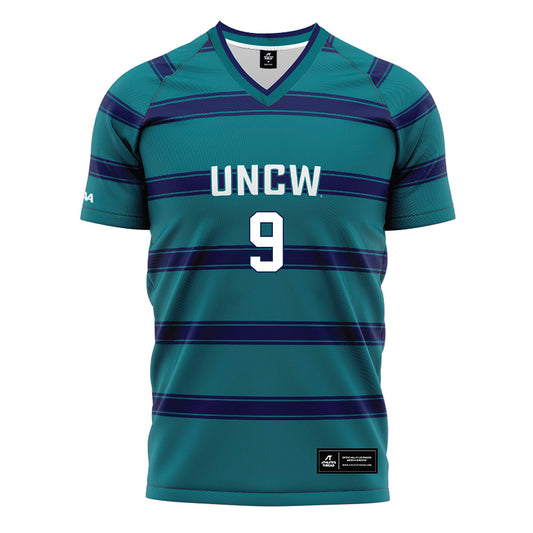 UNC Wilmington - NCAA Men's Soccer : Cameron Keay - Teal Soccer Jersey-0