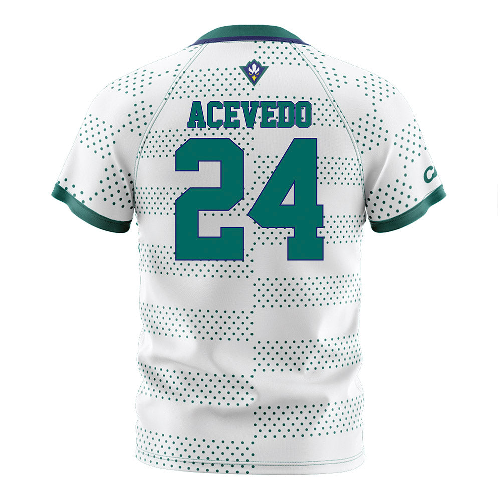 UNC Wilmington - NCAA Men's Soccer : Christian Acevedo - White Soccer Jersey-1