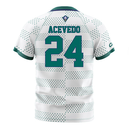 UNC Wilmington - NCAA Men's Soccer : Christian Acevedo - White Soccer Jersey-1