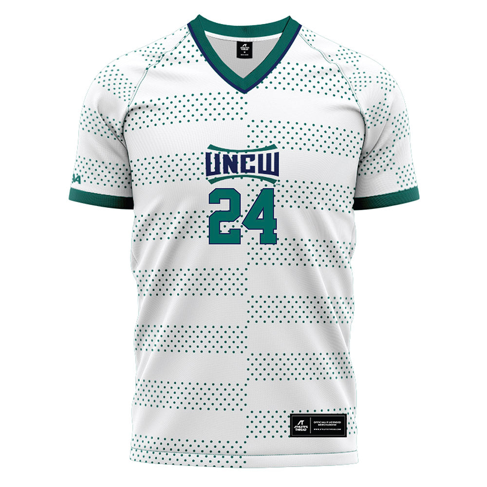 UNC Wilmington - NCAA Men's Soccer : Christian Acevedo - White Soccer Jersey-0