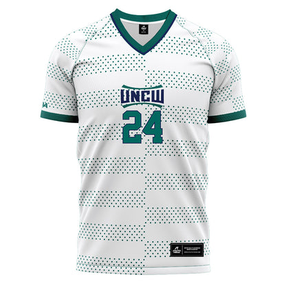 UNC Wilmington - NCAA Men's Soccer : Christian Acevedo - White Soccer Jersey-0
