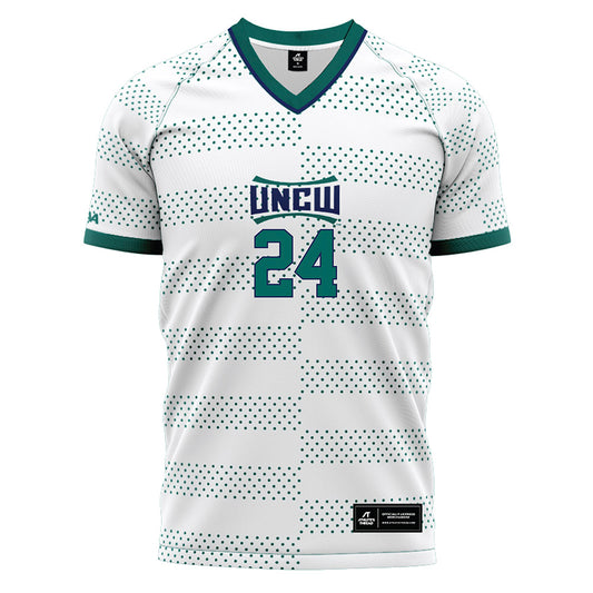 UNC Wilmington - NCAA Men's Soccer : Christian Acevedo - White Soccer Jersey-0