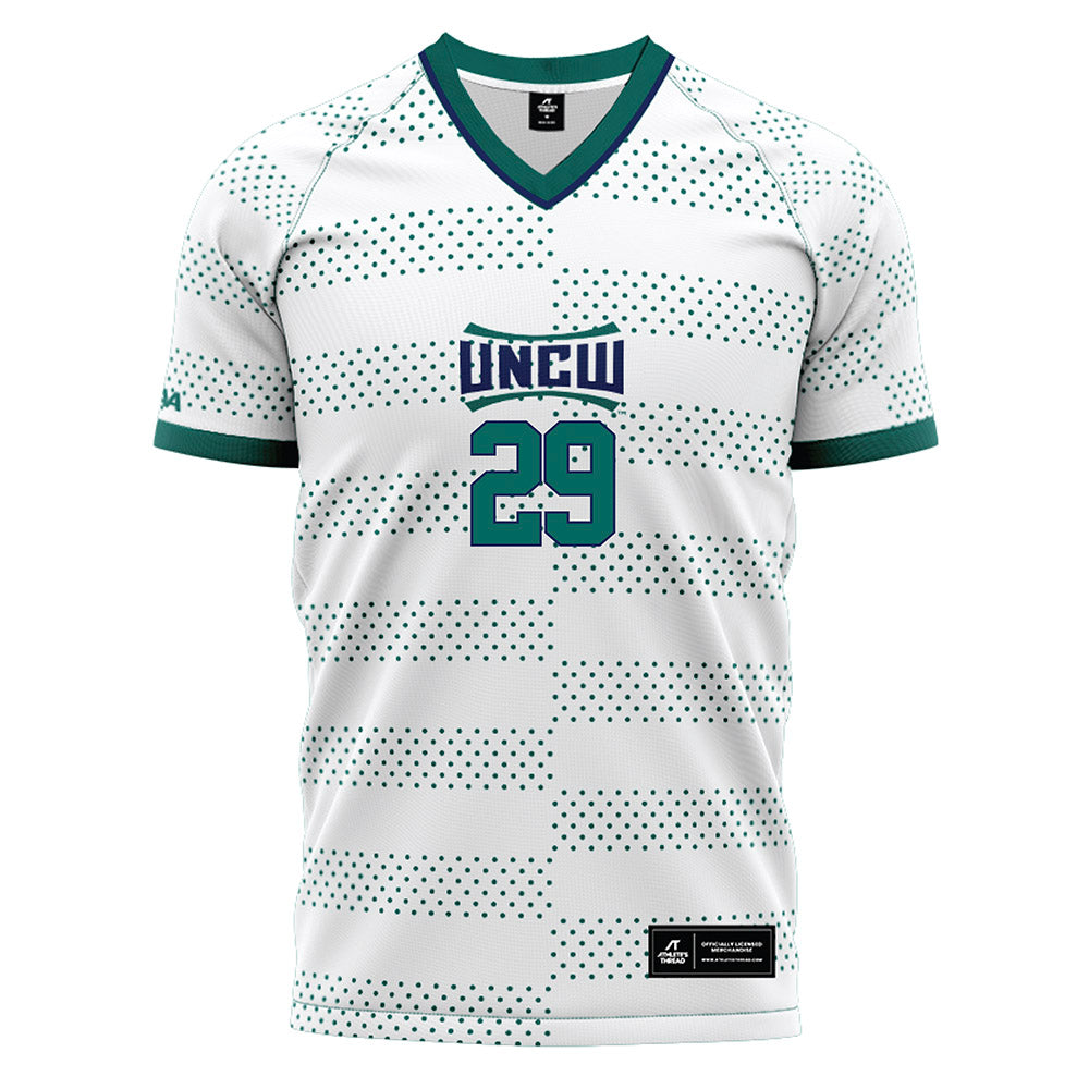 UNC Wilmington - NCAA Men's Soccer : Danny Williams - White Soccer Jersey-0