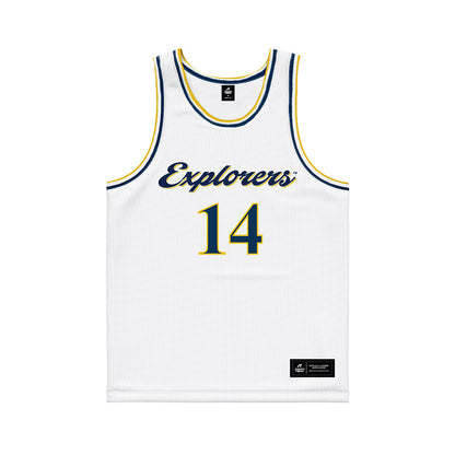 La Salle - NCAA Women's Basketball : Emilia Coleman - White Basketball Jersey-0
