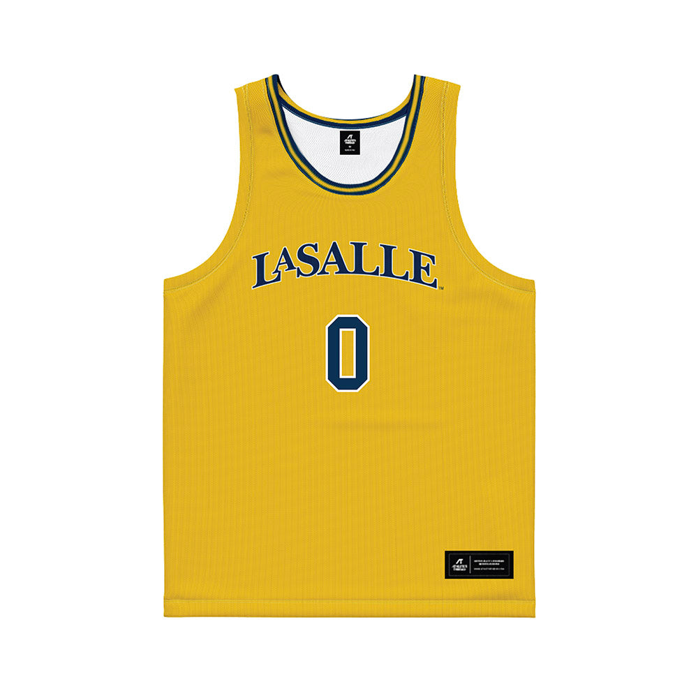 La Salle - NCAA Women's Basketball : aryss macktoon - Gold Basketball Jersey-0