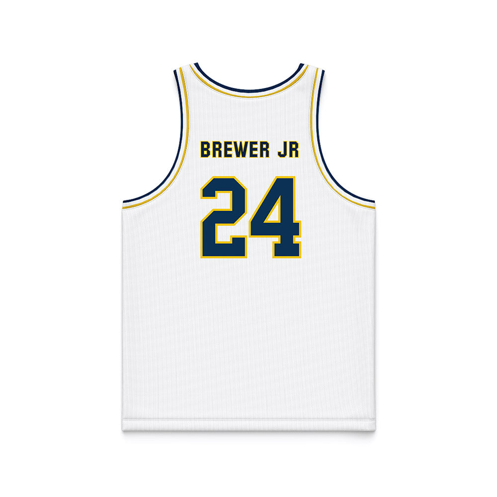 La Salle - NCAA Men's Basketball : Jerome Brewer Jr - White Basketball Jersey-1