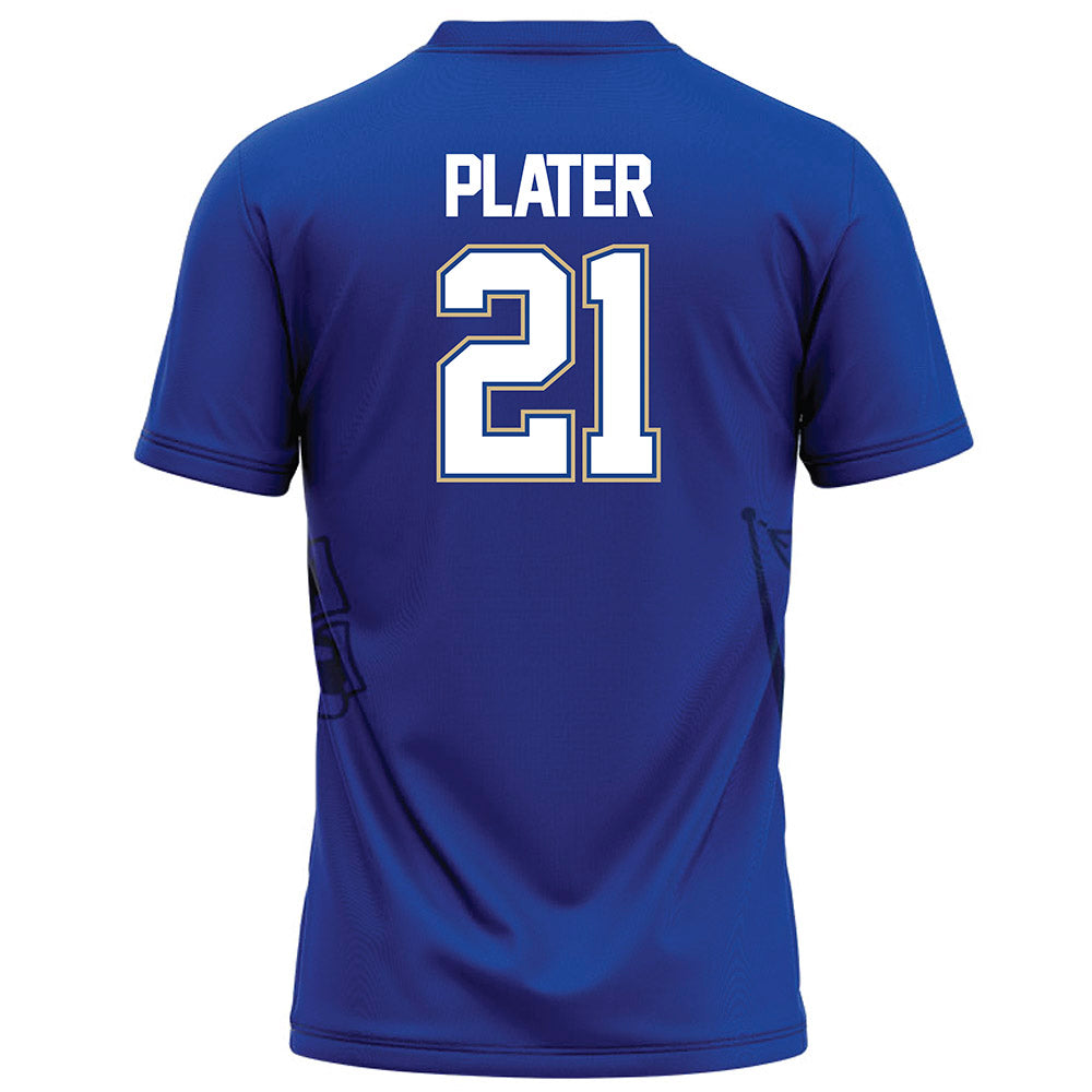 Tulsa - NCAA Football : Jamarcea Plater - Blue Football Jersey-1