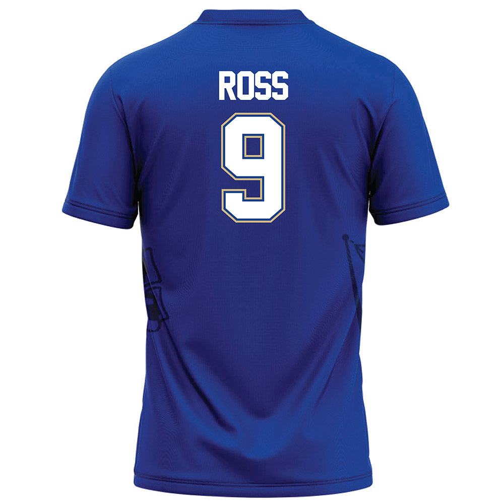Tulsa - NCAA Football : Javon Ross - Blue Football Jersey-1