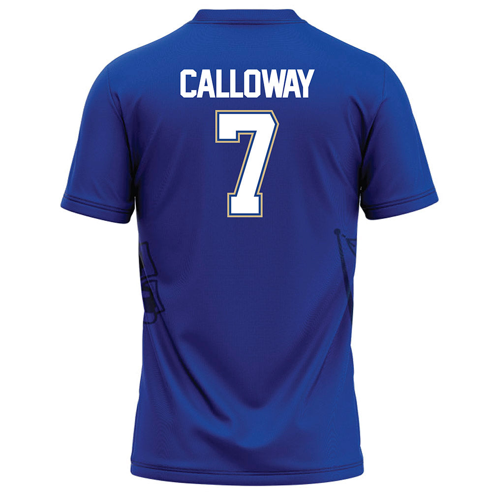 Tulsa - NCAA Football : Jimmy Calloway - Blue Football Jersey-1