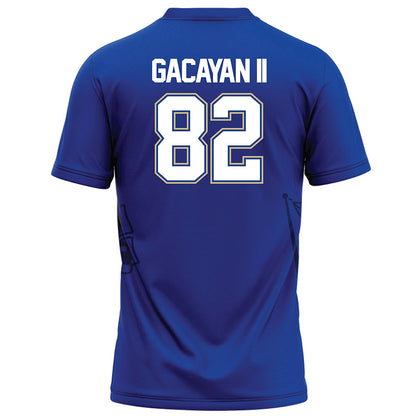 Tulsa - NCAA Football : Chris Gacayan II - Blue Football Jersey-1