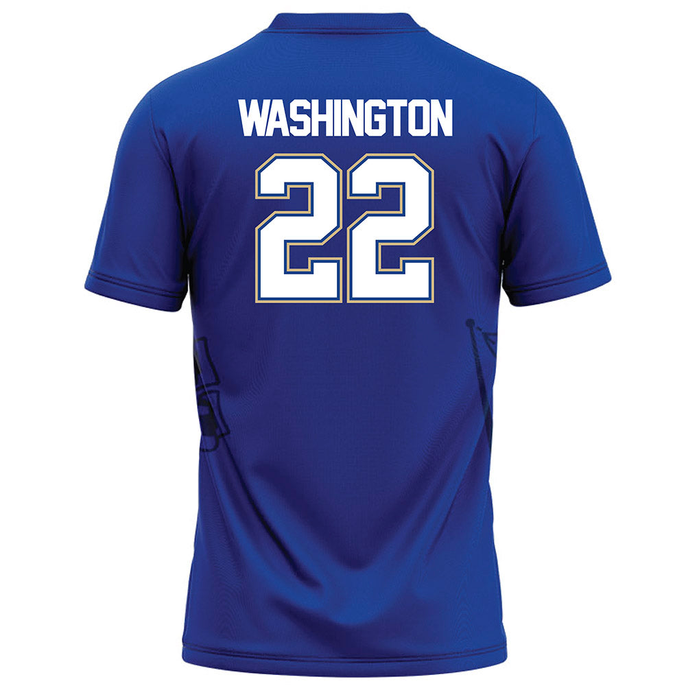 Tulsa - NCAA Football : Kelvin Washington - Blue Football Jersey-1