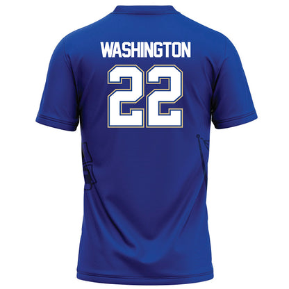 Tulsa - NCAA Football : Kelvin Washington - Blue Football Jersey-1