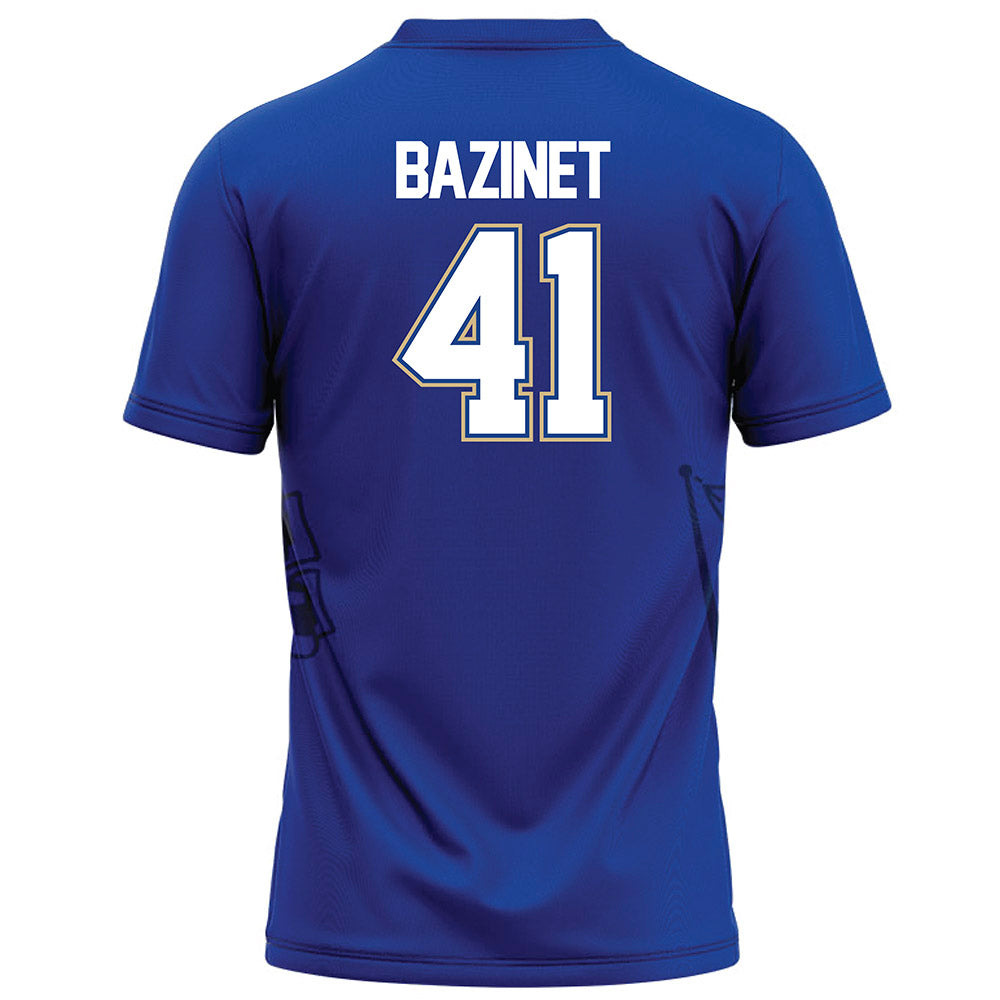 Tulsa - NCAA Football : Joel Bazinet - Blue Football Jersey-1